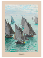 Monet Fishing Boats, Calm Weather - Art Print