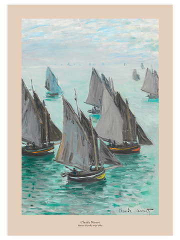 Monet Fishing Boats, Calm Weather - Art Print