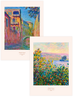 Monet Flower Beds - Poster Seti Duo
