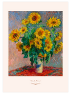 Monet Flowers in Vase - Poster Seti Duo