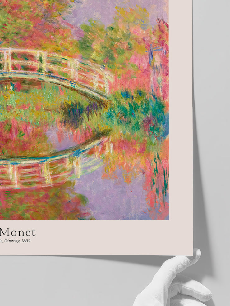 Monet Giverny’de Japon Yaya Köprüsü - Art Print  Poster