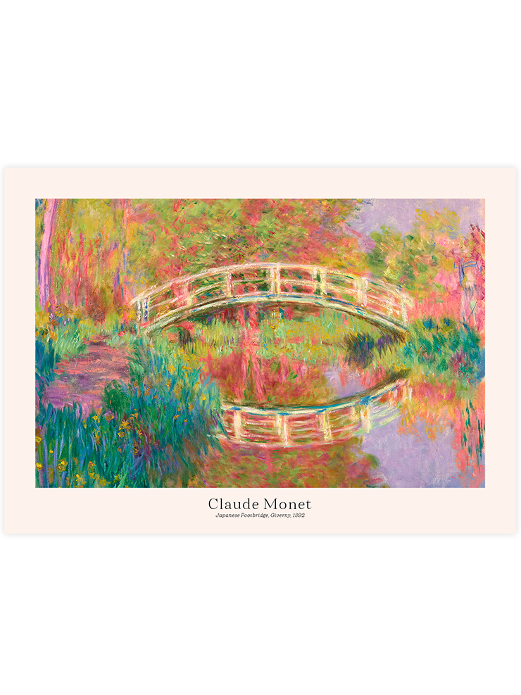 Monet Giverny’de Japon Yaya Köprüsü - Art Print