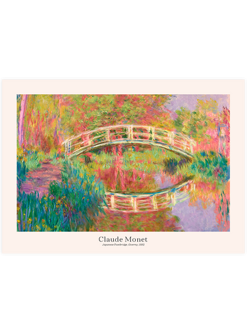 Monet Giverny’de Japon Yaya Köprüsü - Art Print