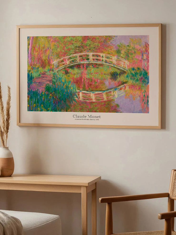 Monet Giverny’de Japon Yaya Köprüsü - Art Print  Poster