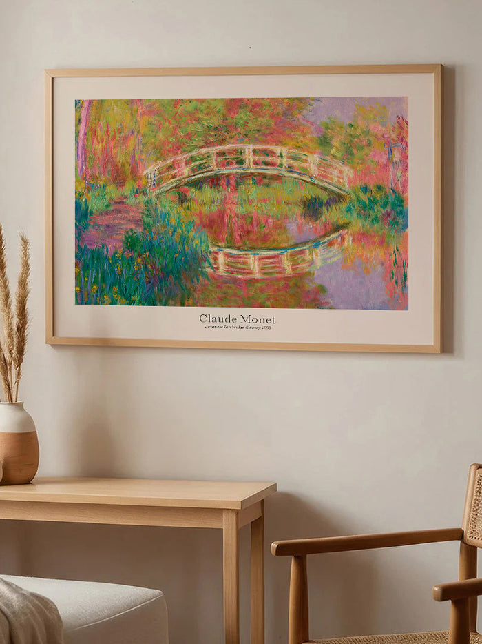 Monet Giverny’de Japon Yaya Köprüsü - Art Print  Poster