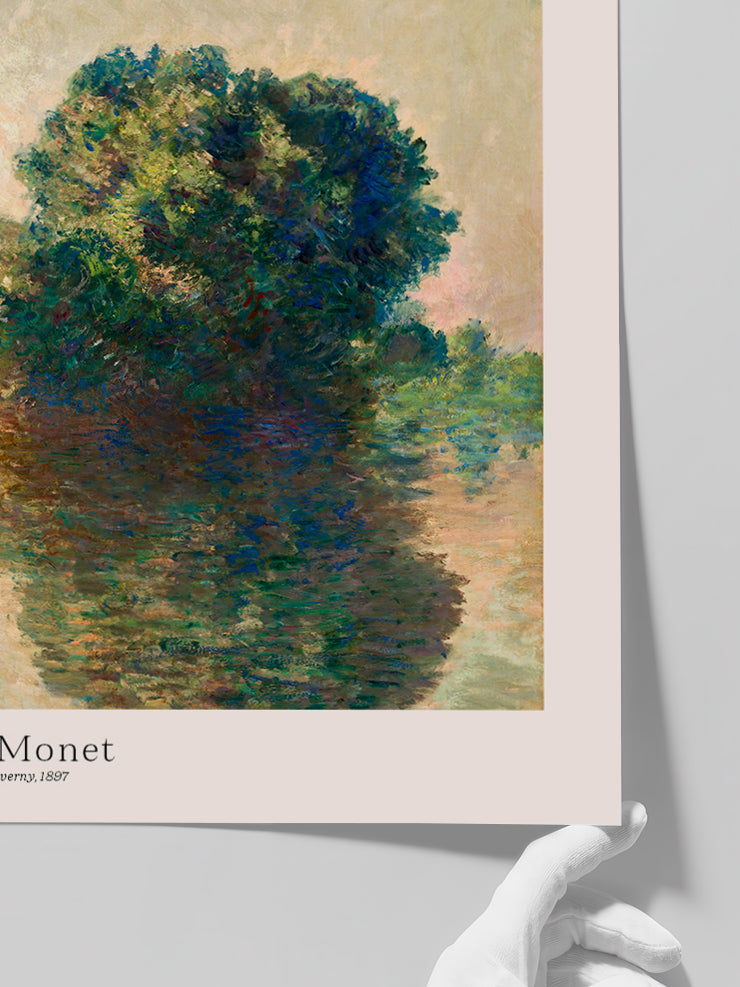 Monet Giverny’de Sen Nehri - Art Print  Poster