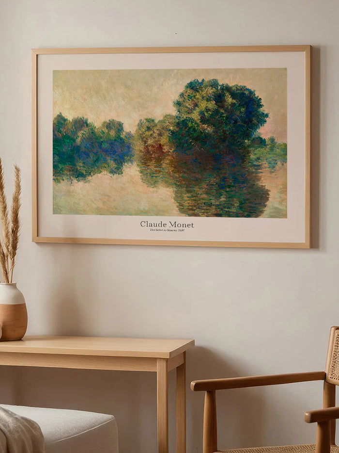 Monet Giverny’de Sen Nehri - Art Print  Poster