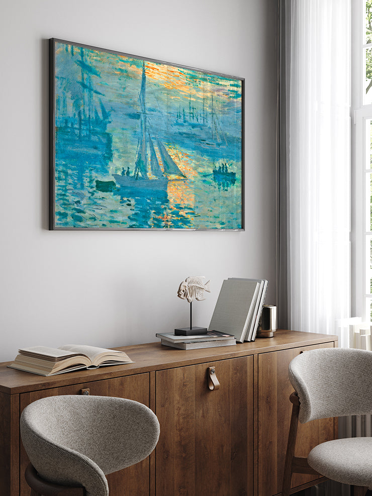 Monet Gündoğumu (Deniz) - Art Print  Poster