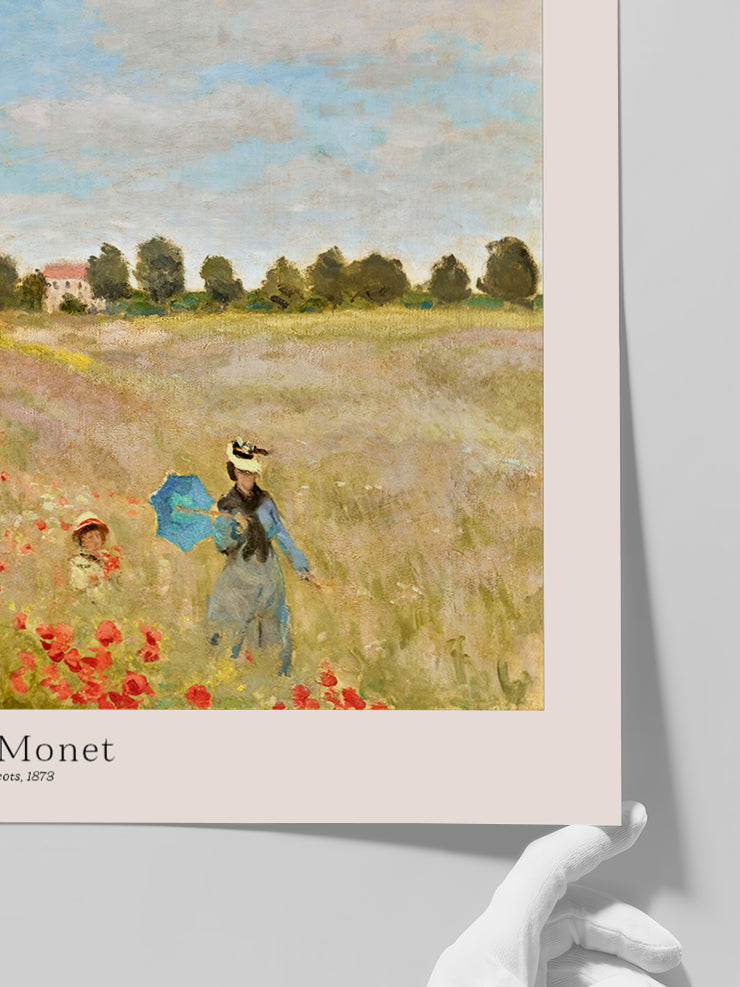 Monet Haşhaş Çiçekleri - Art Print  Poster