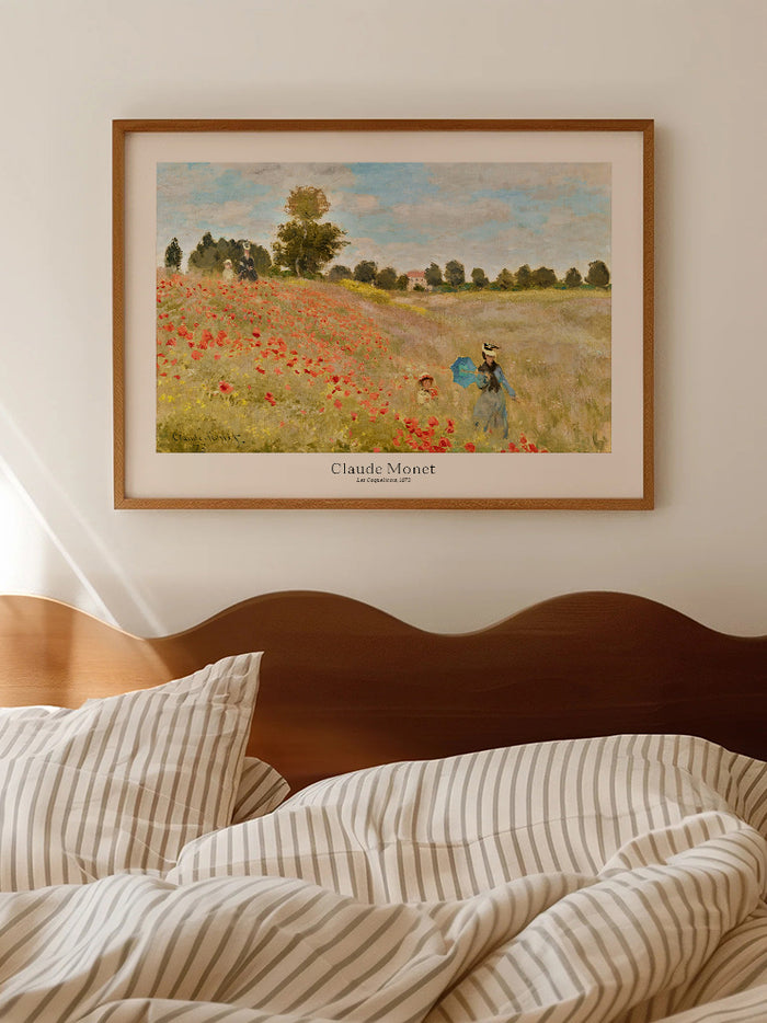 Monet Haşhaş Çiçekleri - Art Print  Poster