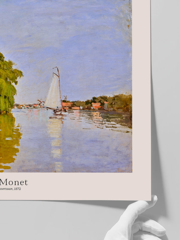 Monet Houses on the Achterzaan- Art Print  Poster