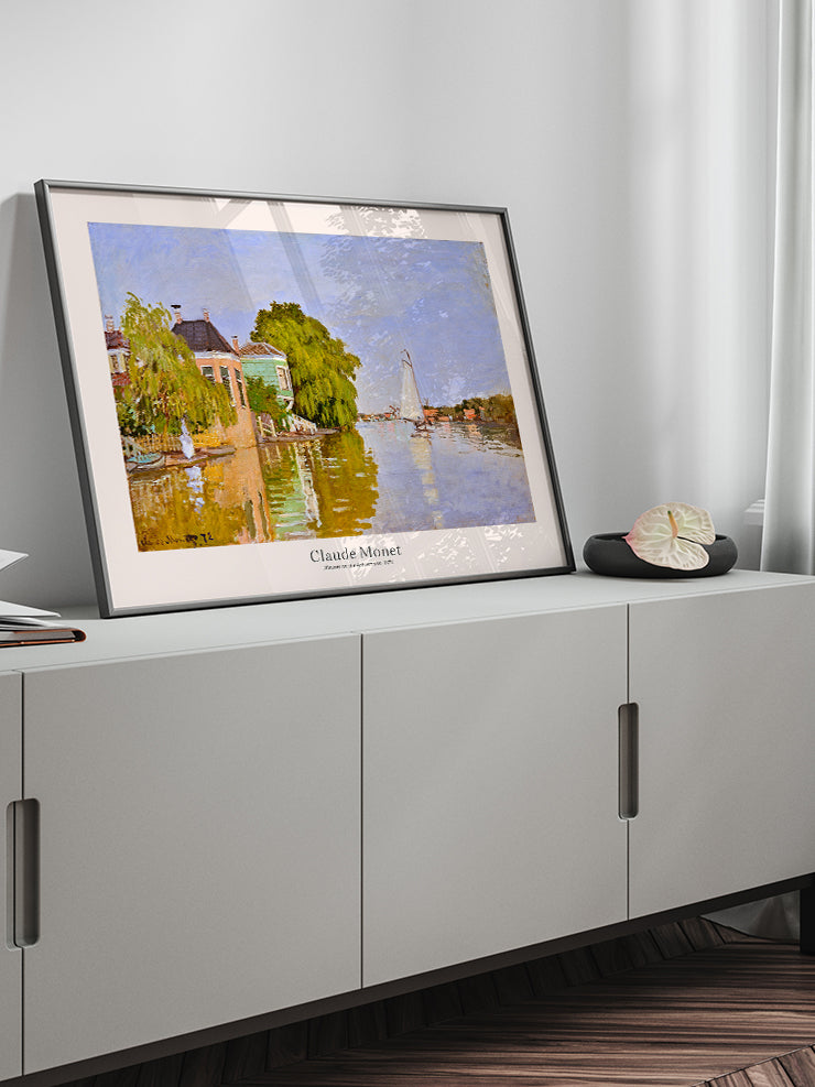 Monet Houses on the Achterzaan- Art Print Ürün ikincil görseli