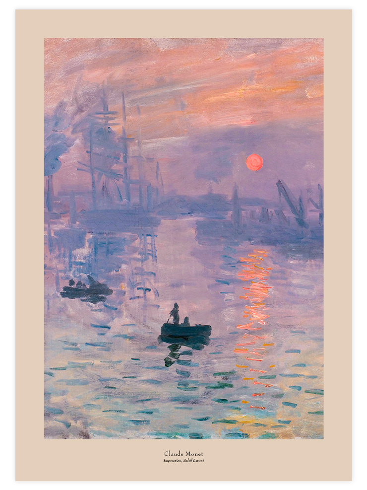 Monet İzlenim: Gün Doğumu - Art Print