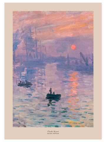 Monet İzlenim: Gün Doğumu - Art Print