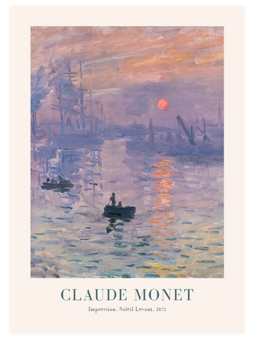 Monet Soleil Levant - Poster Seti Duo