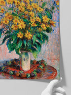 Monet Jerusalem Artichoke Flowers - Art Print