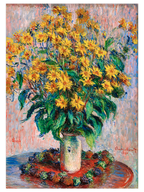 Monet Jerusalem Artichoke Flowers - Art Print