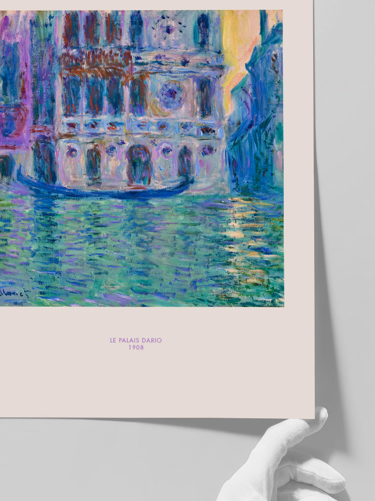 Monet Le Palais Dario - Art Print  Poster