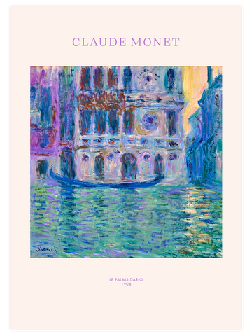 Monet Le Palais Dario - Art Print