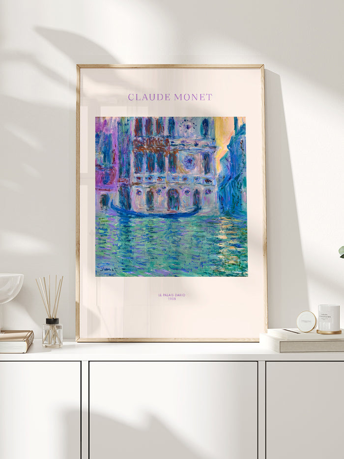 Monet Le Palais Dario - Art Print  Poster