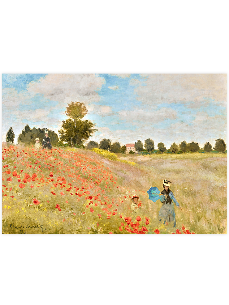 Monet Poppies - Art Print Ürün ana görseli