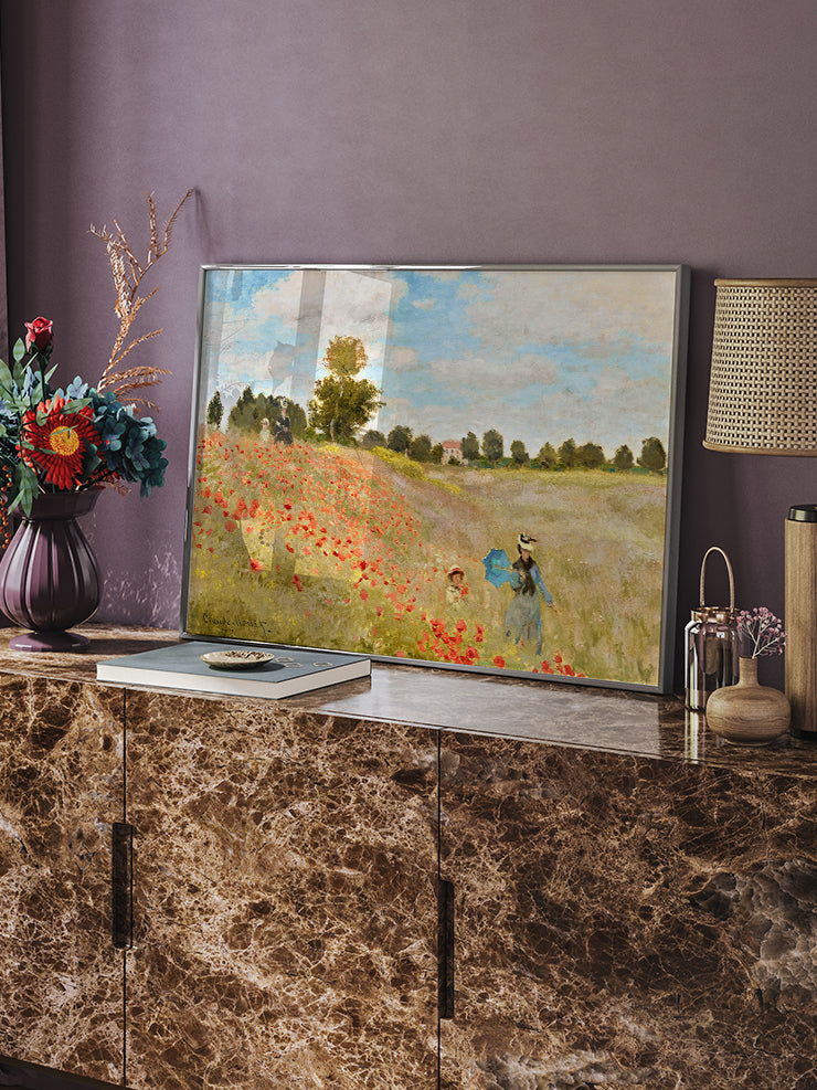 Monet Poppies - Art Print Ürün ikincil görseli