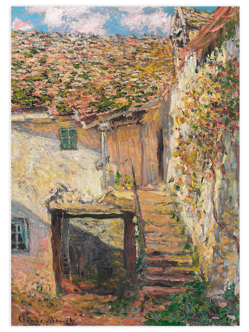 Claude Monet The Steps - Art Print