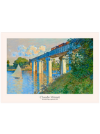 Monet Railroad Bridge, Argenteuil - Art Print