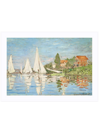 Monet Regatta at Argenteuil- Art Print