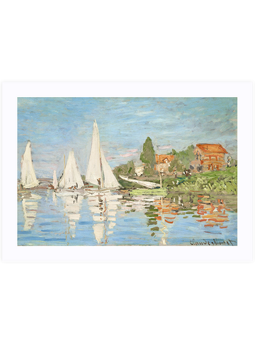 Monet Regatta at Argenteuil- Art Print