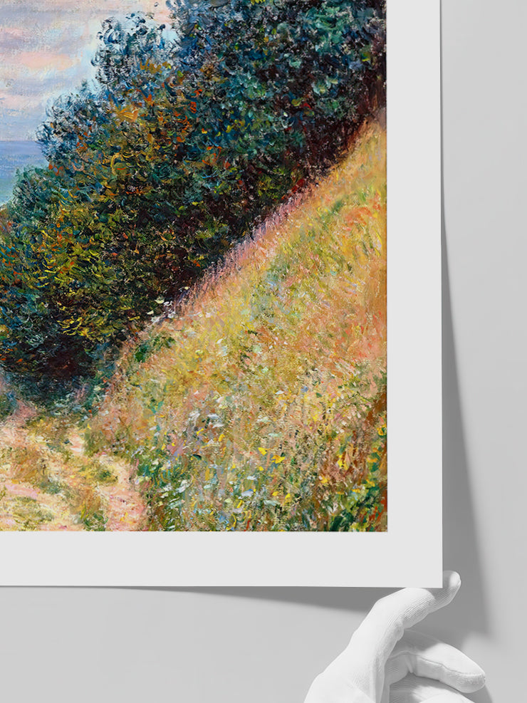 Monet Road at La Cavée, Pourville - Art Print  Poster
