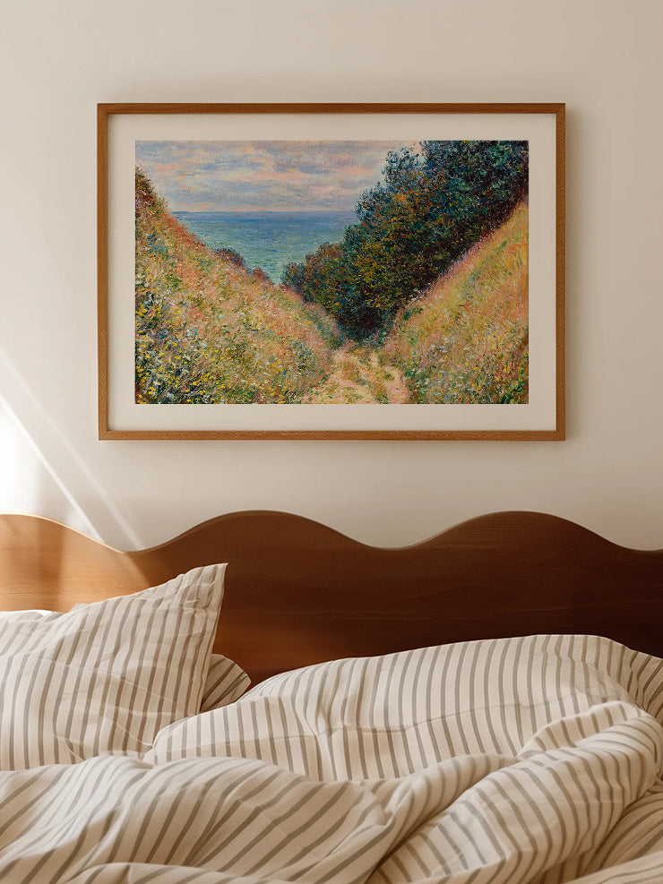 Monet Road at La Cavée, Pourville - Art Print  Poster