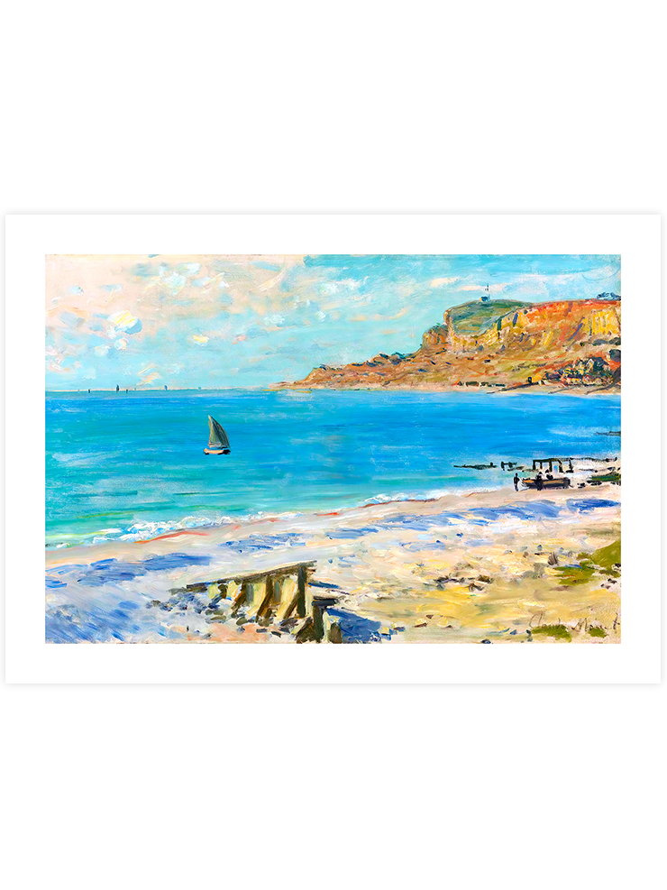 Monet Sailing at Sainte-Adresse - Art Print Ürün ana görseli