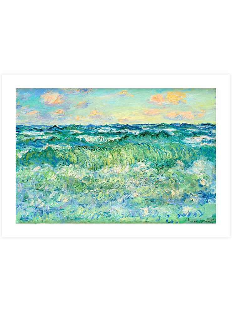 Monet Seascape, Pourville - Art Print