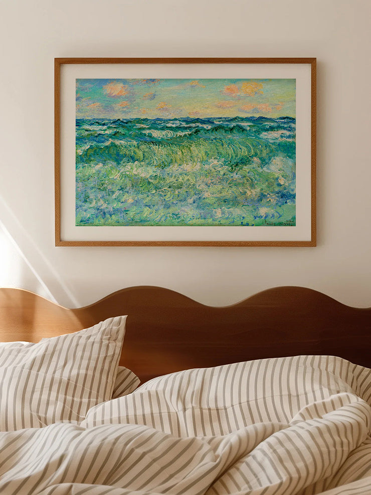 Monet Seascape, Pourville - Art Print  Poster