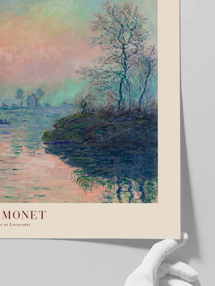 Monet Sunset on the Seine - Art Print