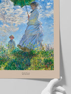 Monet Şemsiyeli Kadın - Art Print
