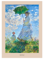 Monet Şemsiyeli Kadın - Art Print