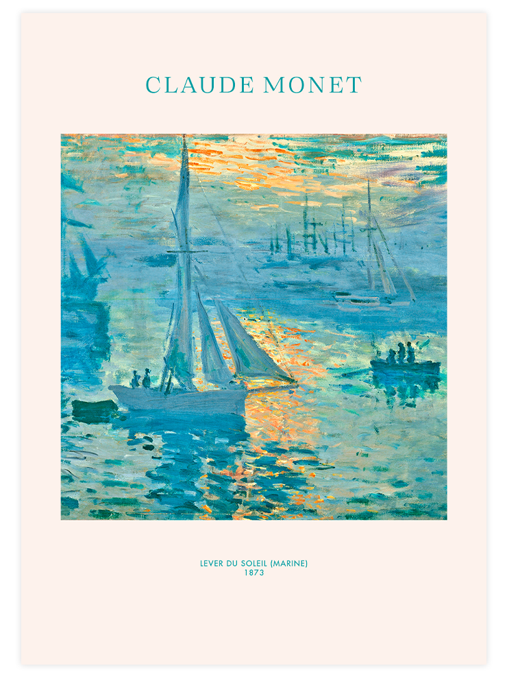 Monet Sunrise (Marine) - Art Print Ürün ana görseli