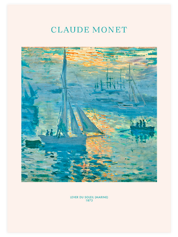 Monet Sunrise (Marine) - Art Print