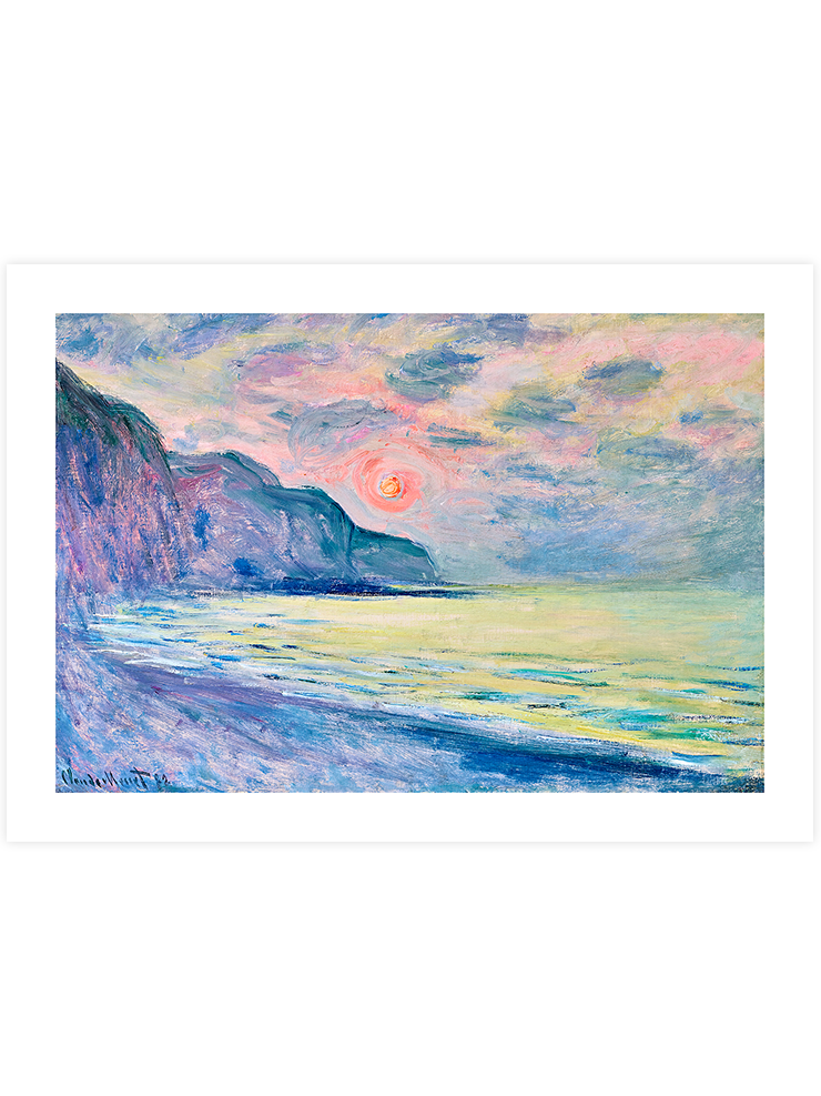 Monet Sunset, Foggy Weather, Pourville - Art Print Ürün ana görseli