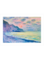 Monet Sunset, Foggy Weather, Pourville - Art Print