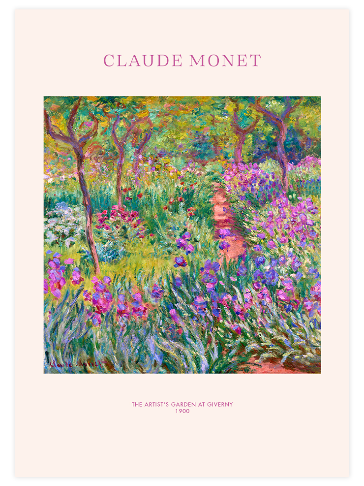 Monet The Artist’s Garden at Giverny - Art Print