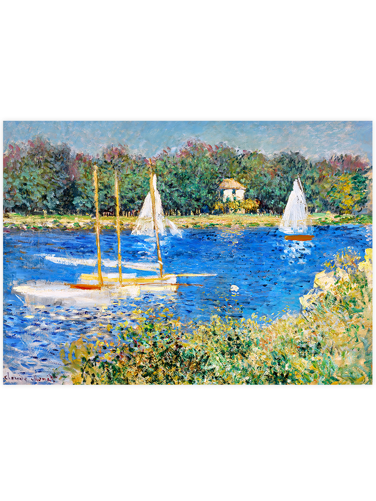 Monet The Seine at Argenteuil - Art Print Ürün ana görseli