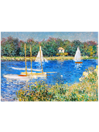 Monet The Seine at Argenteuil - Art Print
