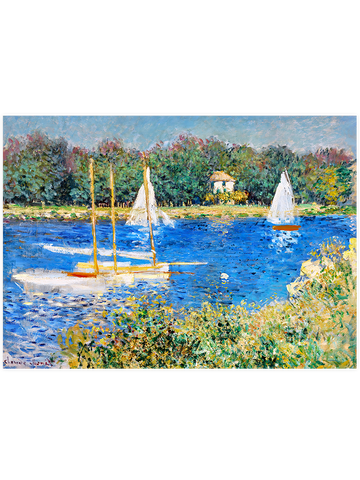 Monet The Seine at Argenteuil - Art Print