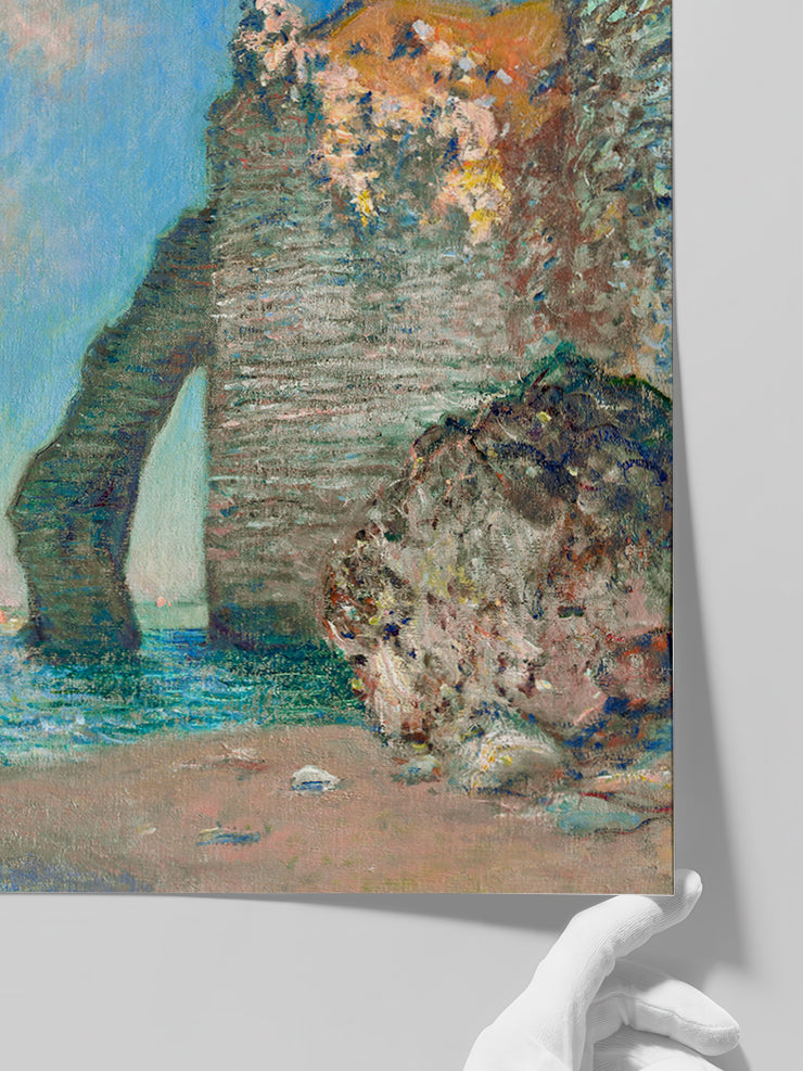 Monet The Cliffs at Étretat - Art Print  Poster