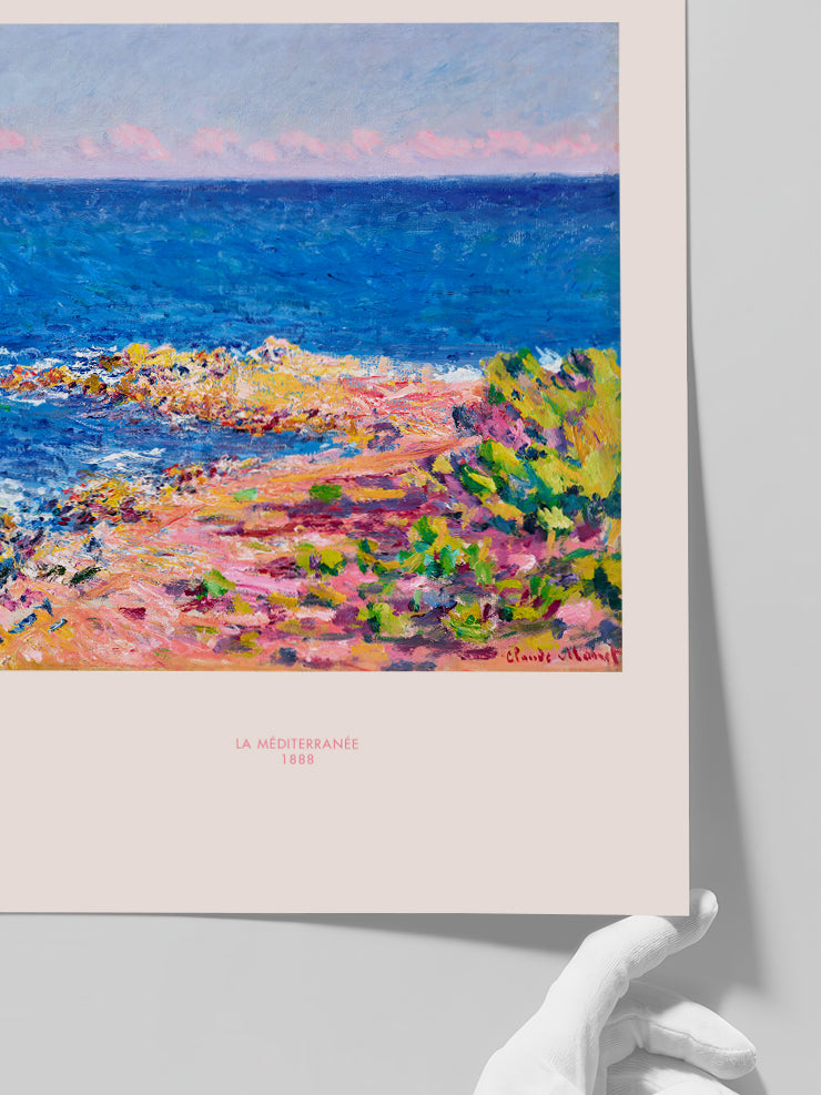 Monet The Mediterranean - Art Print  Poster