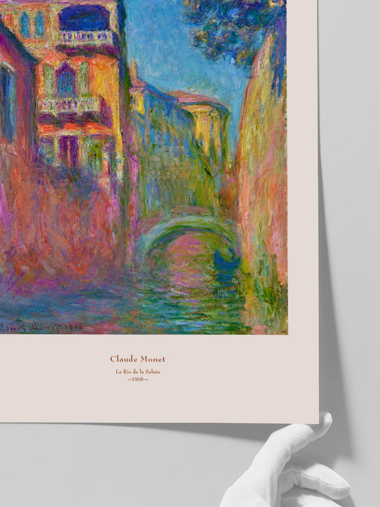 Monet The Rio della Salute - Art Print  Poster