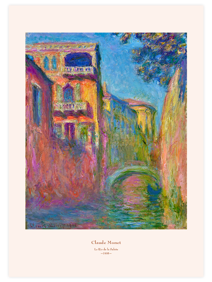 Monet The Rio della Salute - Art Print